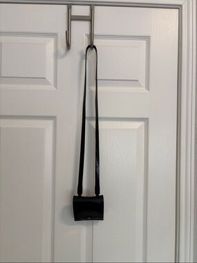 Melissa Black Glossy Mini Crossbody Bag w25